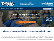 Tablet Screenshot of ministrygear.com